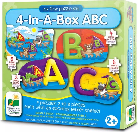 The Learning Journey Az első kirakóm Ábécé 4 az 1-ben 8 darabos puzzle The Learning Journey Az első kirakóm Ábécé 4 az 1-ben 8 darabos puzzle