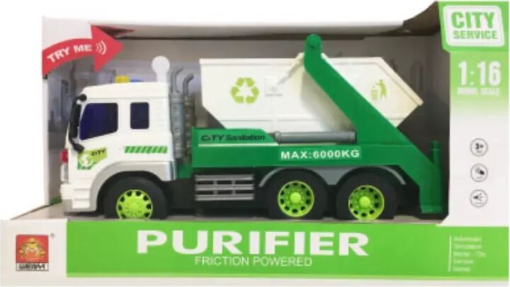 Szelektív konténeresautó fény- és hanghatásokkal 1:16