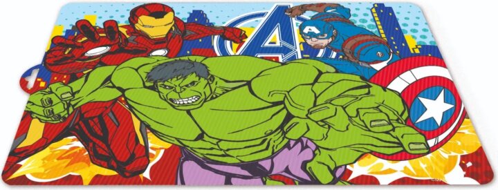 Bosszúállók Műanyag gyerek tányéralátét 35 x 40 cm - Mintás