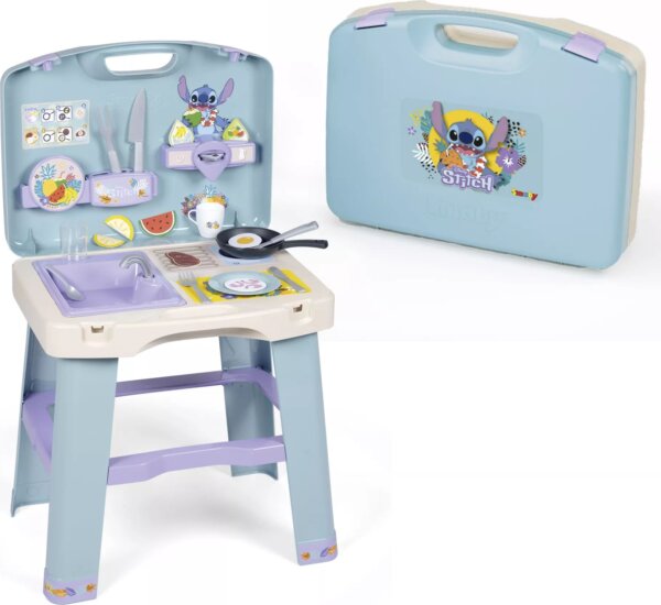 Smoby Stitch összecsukható kiskonyha készlet 20 kiegészítővel Smoby Stitch összecsukható kiskonyha készlet 20 kiegészítővel