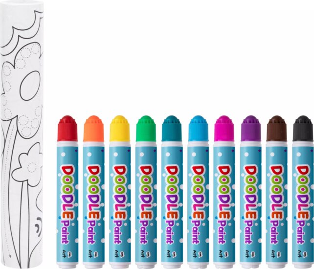 Tooky Toy Színező tekercs filcekkel - 28 x 400 cm