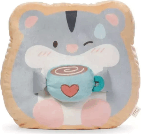 Nici Shai hörcsög bögrével párna plüss 33 cm