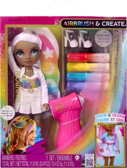 Rainbow High baba színezhető hajjal és kiegészítőkkel - Szürke szemű