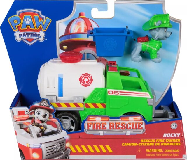 Nickelodeon Mancs Őrjárat Fire Rescue - Rocky járműve figurával