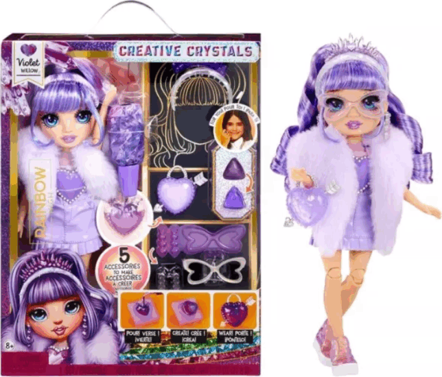 Rainbow High divatbaba kristállyal - Violet