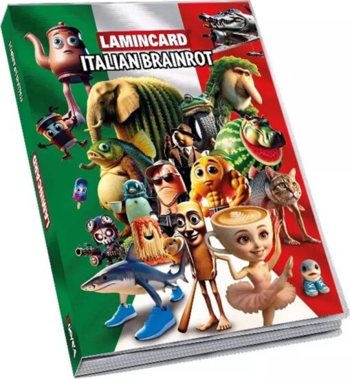 Diramix Italian Brainrot kártyagyűjtő album 5db kártyával Diramix Italian Brainrot kártyagyűjtő album 5db kártyával