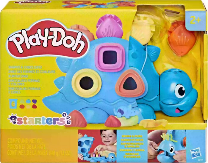 Hasbro Play-Doh színek és formák dínó gyurma kiegészítő kezdőkészlet