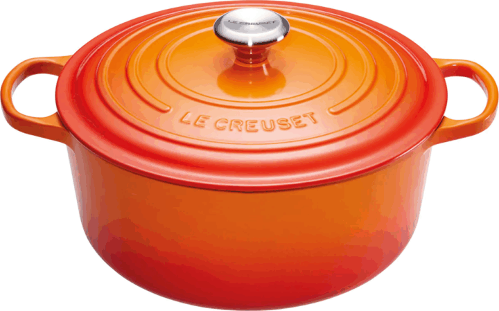 Le Creuset Signature Öntöttvas Lábas fedővel Ø 18cm - Narancs