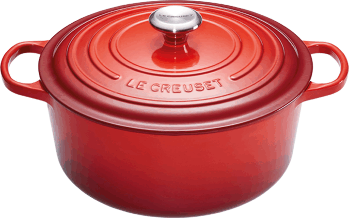 Le Creuset Signature Öntöttvas Lábas fedővel Ø 18cm - Piros