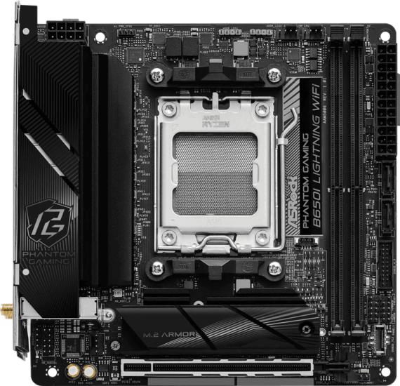 ASRock B650I Lightning WiFi6E DDR5 AMD AM5 Mini-ITX Alaplap