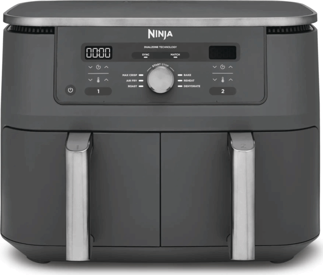 Ninja DZ400EU Foodi Max AirFryer Forrólevegős sütő 9,5L 2470 Watt - Fekete