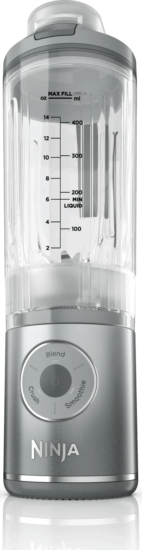Ninja BC251EUSL Akkus Hordozható Turmixgép 0,57L / 40 Watt - Szürke / Átlátszó