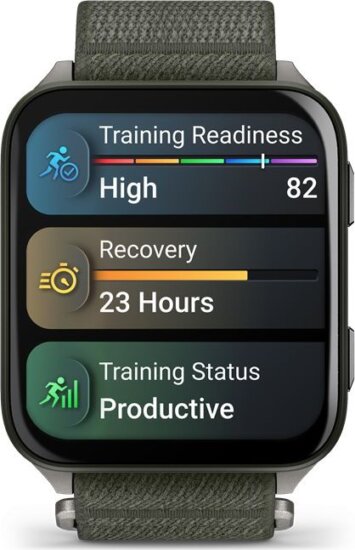 Garmin Venu X1 Titanium 46mm ComfortFit Okosóra Nylon szíjjal - Zöld