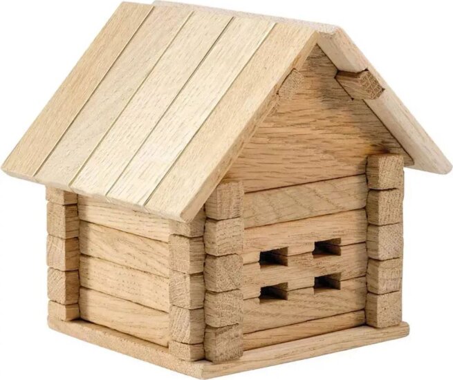 Igroteco Perselyház 7 darabos Fa építőkészlet