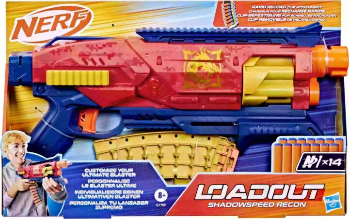 Hasbro Nerf Loadout Shadowspeed Recon szivacslövő fegyver