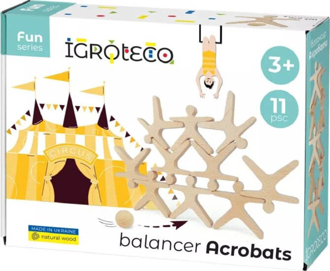 Igroteco 11 darabos Egyensúlyozó játék - Akrobaták