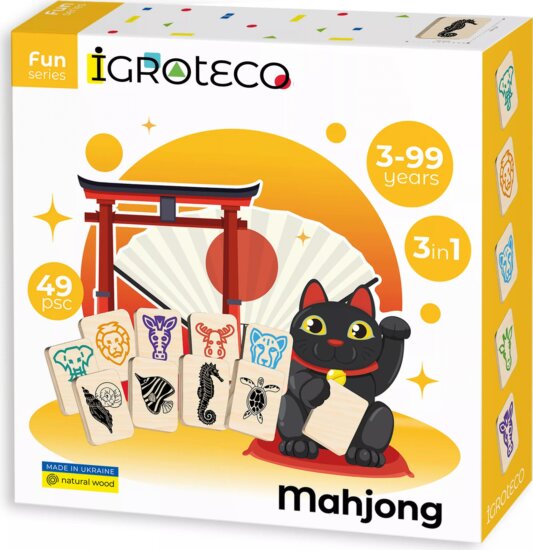 Igroteco Mahjong 49 darabos fejlesztő játék