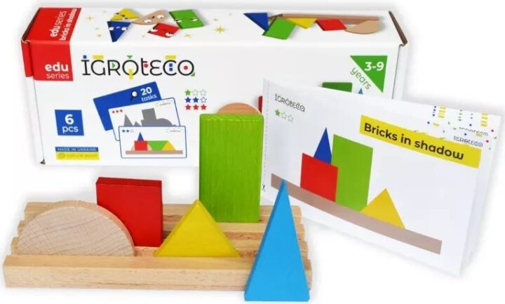 Igroteco Logikai 6 darabos fa építő készlet