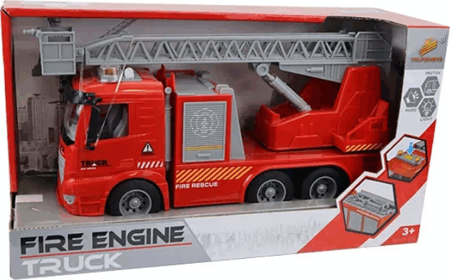 Tűzoltóautó hang- és fényhatásokkal 31.5 cm - Piros Tűzoltóautó hang- és fényhatásokkal 31.5 cm - Piros