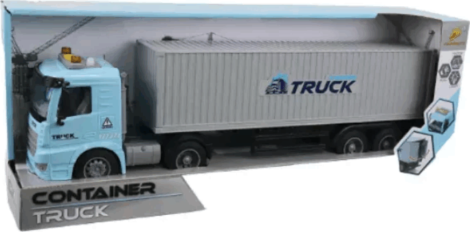Kamion hang- és fényhatásokkal 45 cm - Szürke