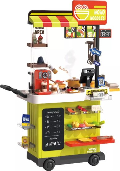 Mobil gyorsétterem játékszett 88 db-os játékszett