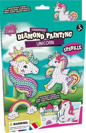 Gyémántszemes Kulcstartó készítő szett - Unikornis világ