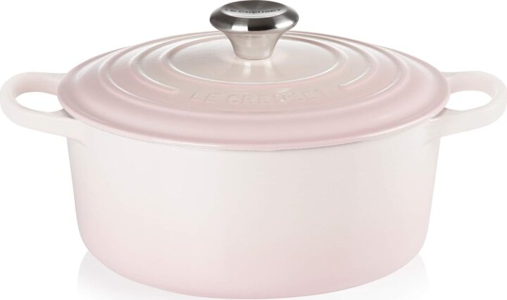 Le Creuset Signature Öntöttvas Lábas fedővel Ø 24cm 4,2L - Rózsaszín