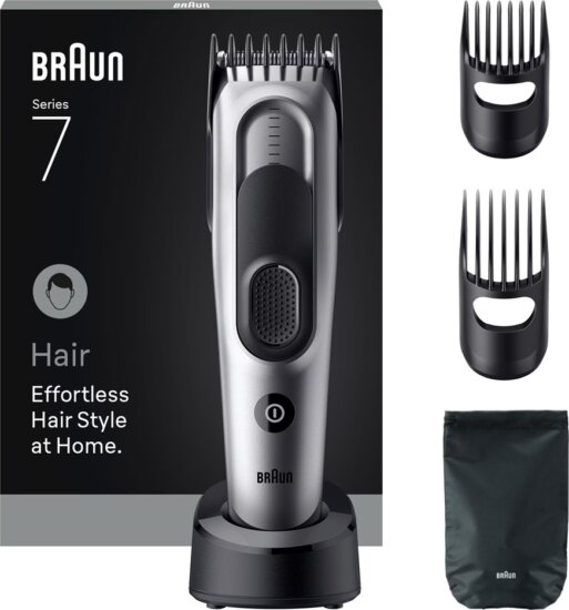 Braun HC 7590 Vezeték nélküli Akkus Hajnyíró - Fekete