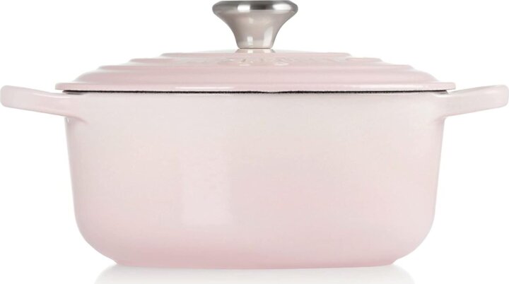 Le Creuset Signature Cast Iron Öntöttvas lábas fedővel Ø 20cm 2,4L - Kagyló rózsaszín