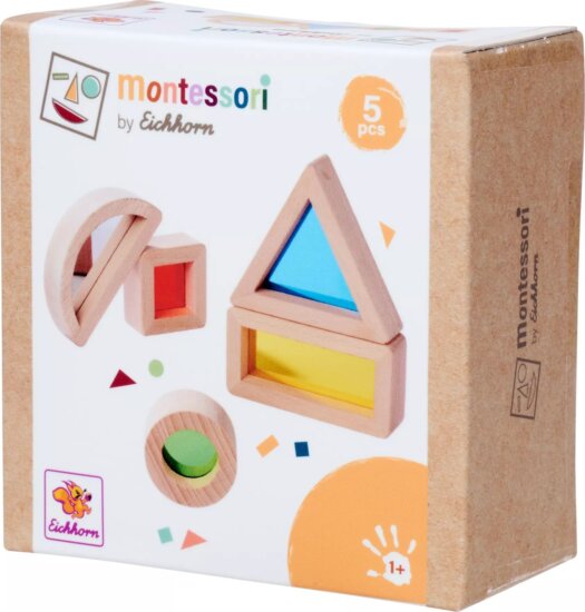 Eichhorn Fa Montessori fa oktató játék 5 darabos - Formarakosgató