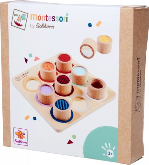 Eichhorn Montessori fa oktató játék 10 db-os - Formaillesztő tábla