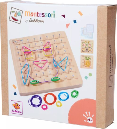 Eichhorn Montessori fa oktató játék - kreatív tábla