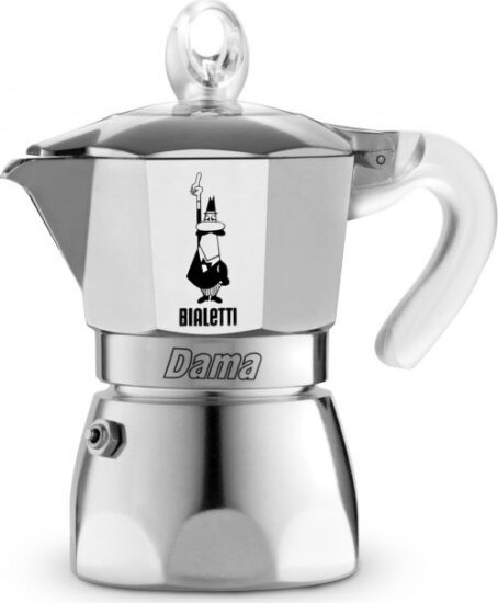 Bialetti Dama 1 személyes Kotyogós kávéfőző - Pure Ice (Inox)