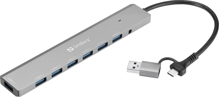 Sandberg 136-66 USB-C/A to 7 x USB 3.0 HUB