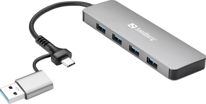 Sandberg 136-63 USB-C/A to 4xUSB 3.0 HUB