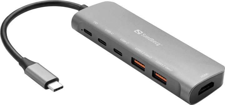 Sandberg 136-65 Univerzális USB-C Notebook Dokkoló Állomás 100W