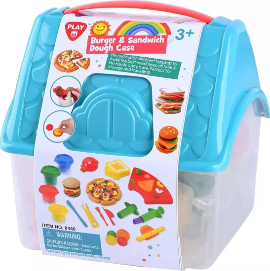 Playgo Házikós gyurmakészlet - Hamburger/ Pizza