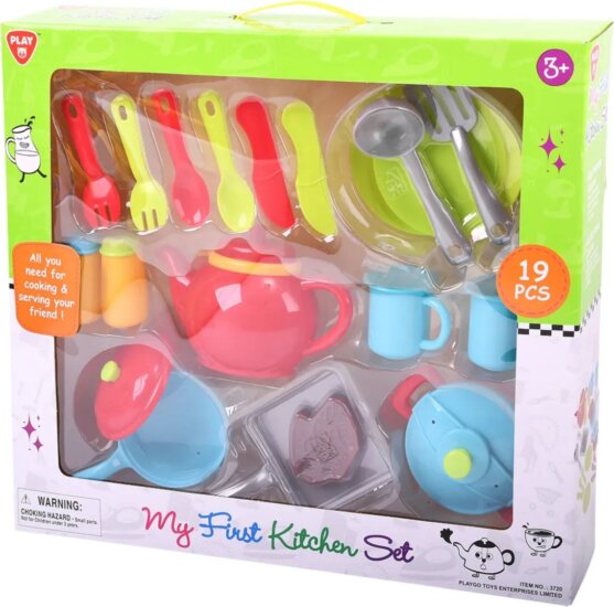 Playgo 19 részes Műanyag konyhai készlet