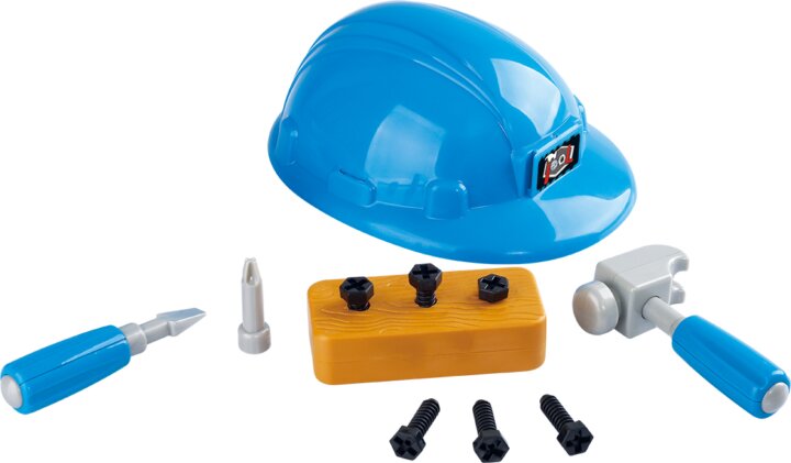 Playgo Barkácskészlet sisakban szerepjátékhoz - Kék