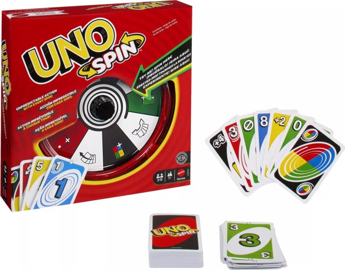 Mattel Uno: Spin Kártyajáték UNO Szerencsekerékkel