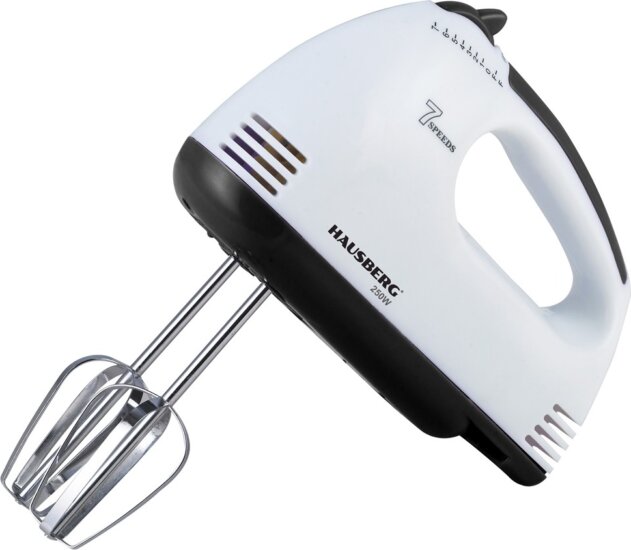 Hausberg HB-4112NG Kézi mixer 250W - Fehér / Fekete