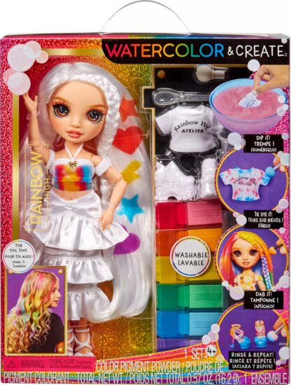 Rainbow High Vízfestékkel díszíthető divatbaba