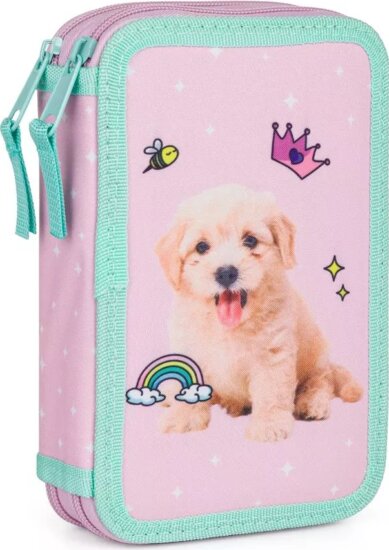 Oxybag: Töltetlen Kétemeletes Tolltartó - Kutya Mintás Oxybag: Töltetlen Kétemeletes Tolltartó - Kutya Mintás