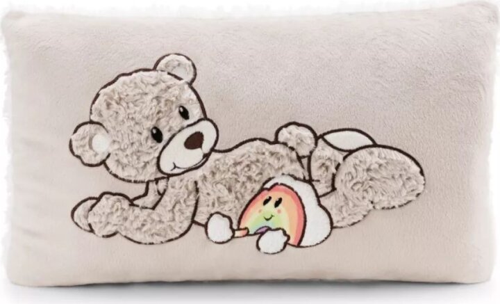 Nici: Finni Mackó Párna - 43x25 cm - Mintás