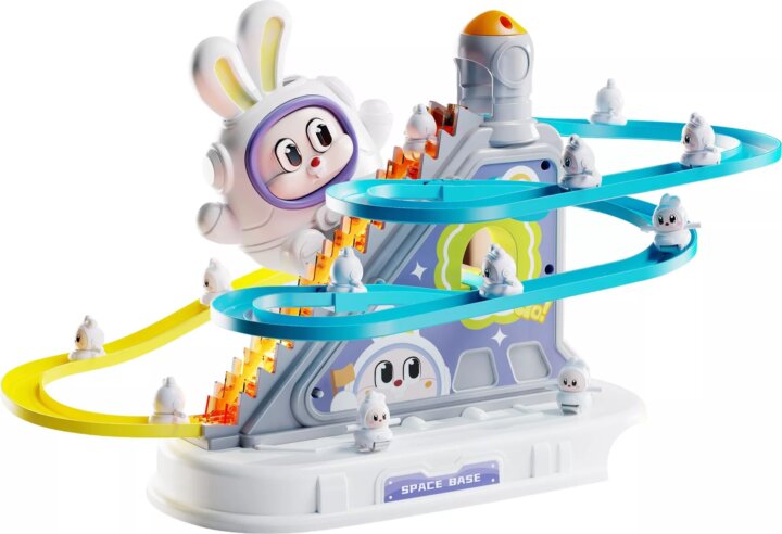 DoubleH Nyuszi pályaszett fény- és hanghatásokkal 12db nyuszi figurával