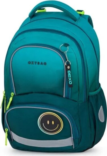 Oxybag Oxy Next Stickers Smiley iskolai hátizsák - Kék