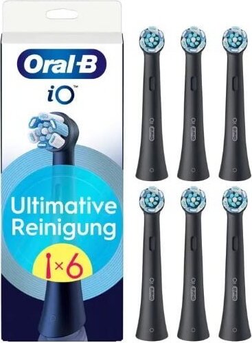 Braun Oral-B Sonic iO Ultimative Elektromos fogkefe Pótfej - Fekete (6db)
