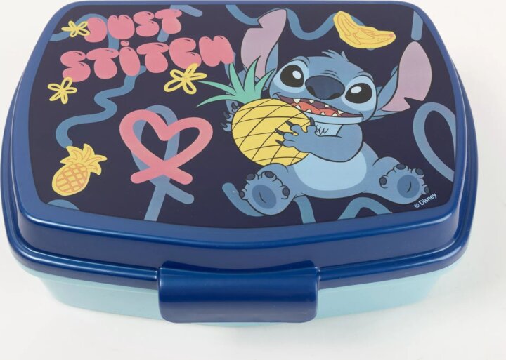 Stitch: Műanyag Gyerek Uzsonnás Doboz 0,8 L