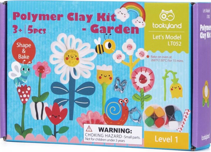 Tooky Toy 5 darabos Süthető gyurma játékszett - Tavaszi kert