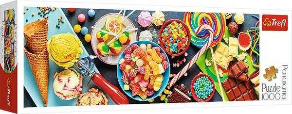 Trefl 29046 Édes élvezetek panoráma puzzle 1000 darabos